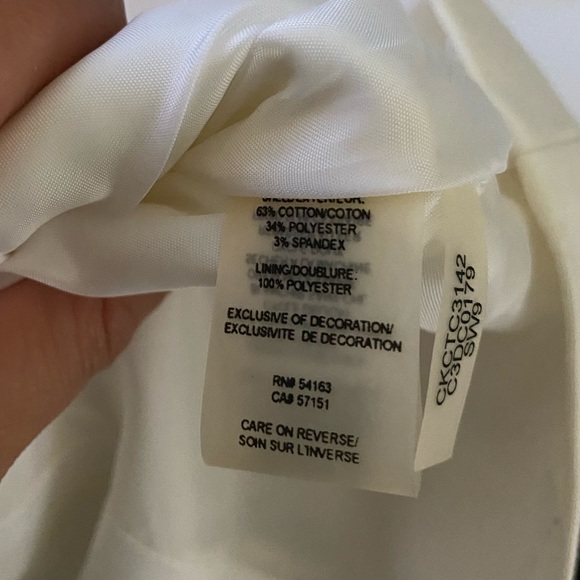Calvin Klein Blazer White (Size 10) - Picture 7 of 7